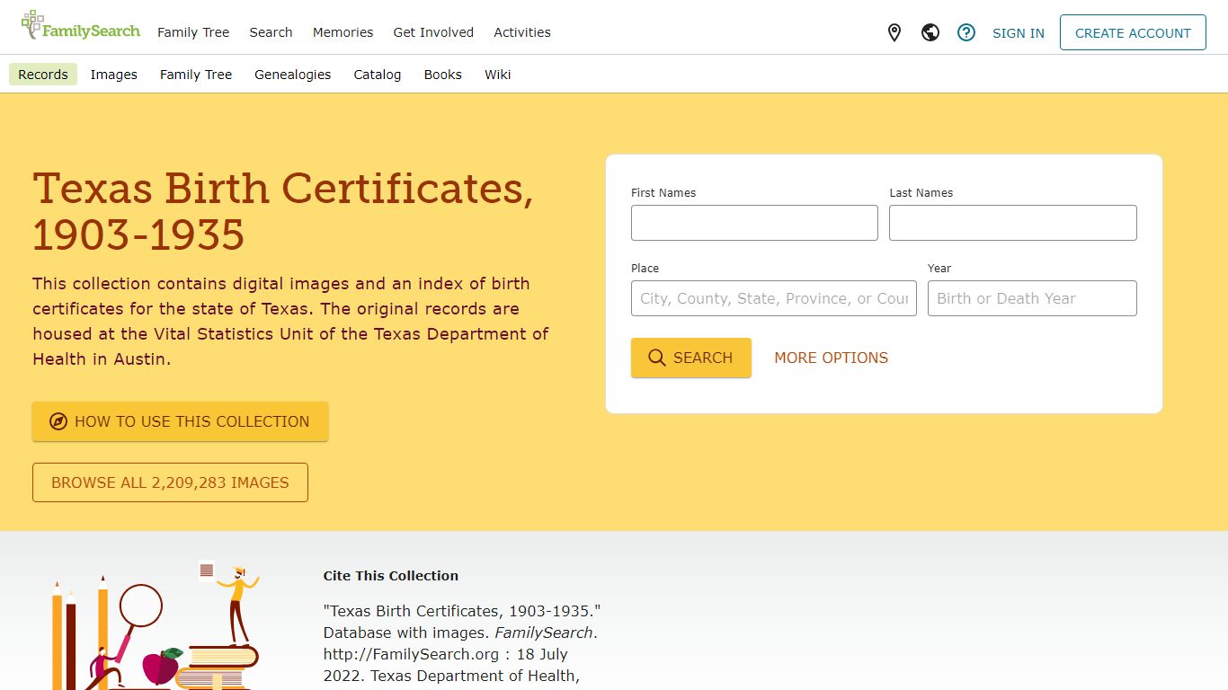 Texas Birth Certificates, 1903-1935 • FamilySearch